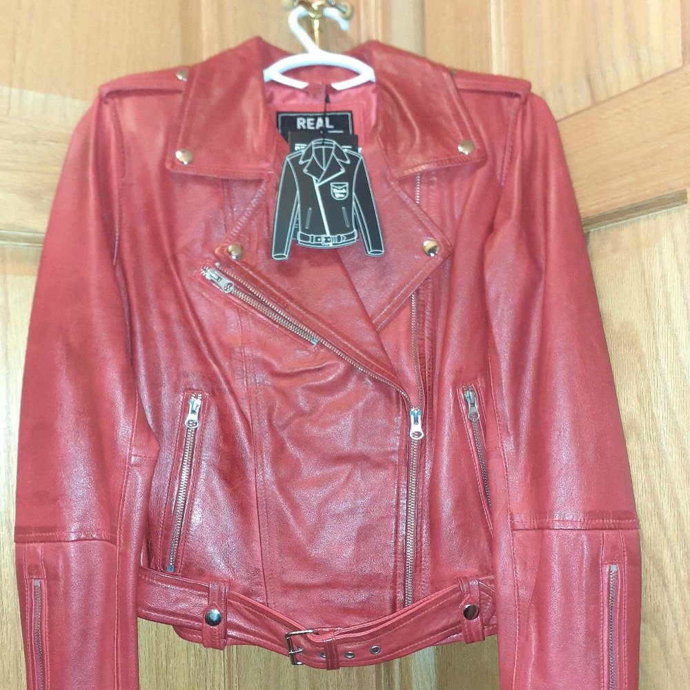 Real leather jacket